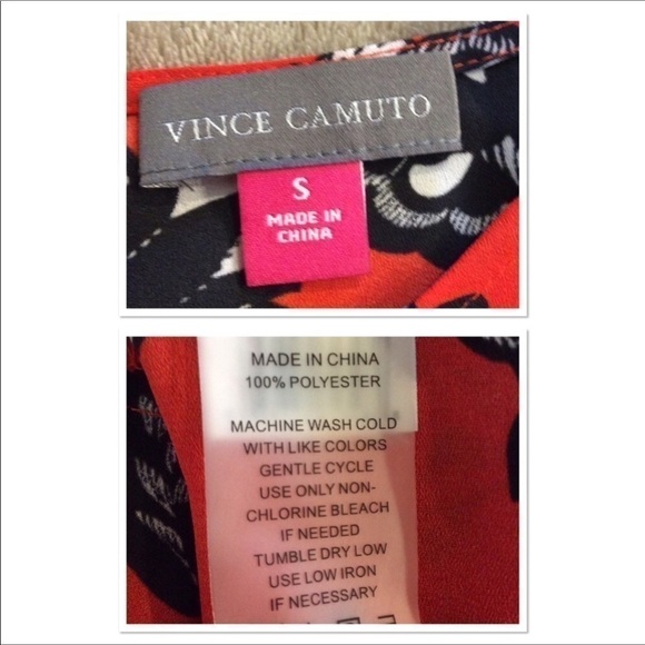 Vince Camuto red sleeveless asymmetrical hem top - Picture 8 of 8